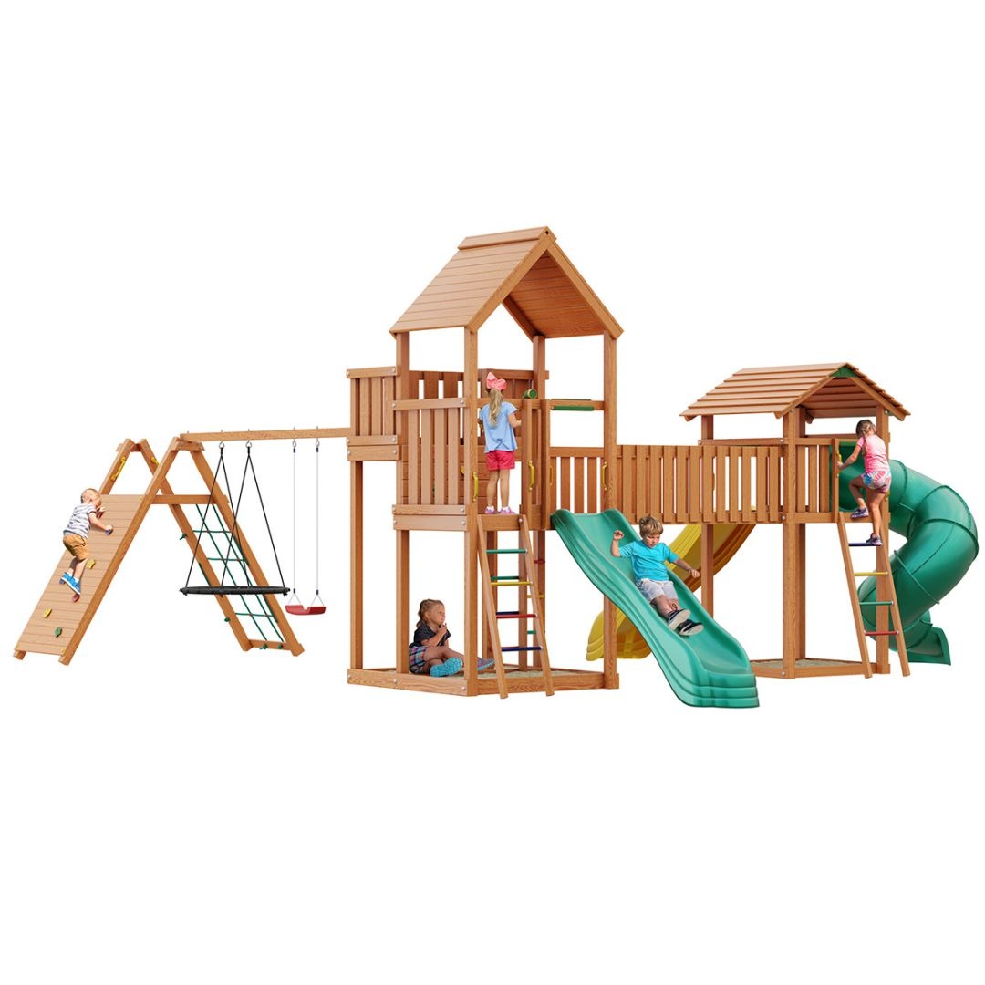 Детская деревянная площадка Jungle Palace Делюкс JВ17